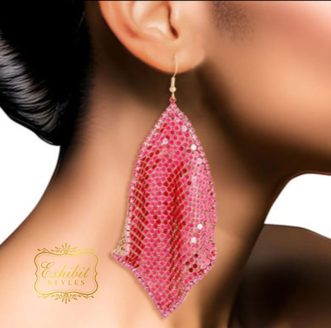 Mesh Dangle Earrings