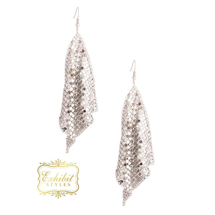 Mesh Dangle Earrings