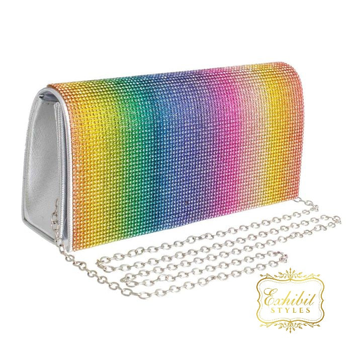 Rainbow Clutch Handbag