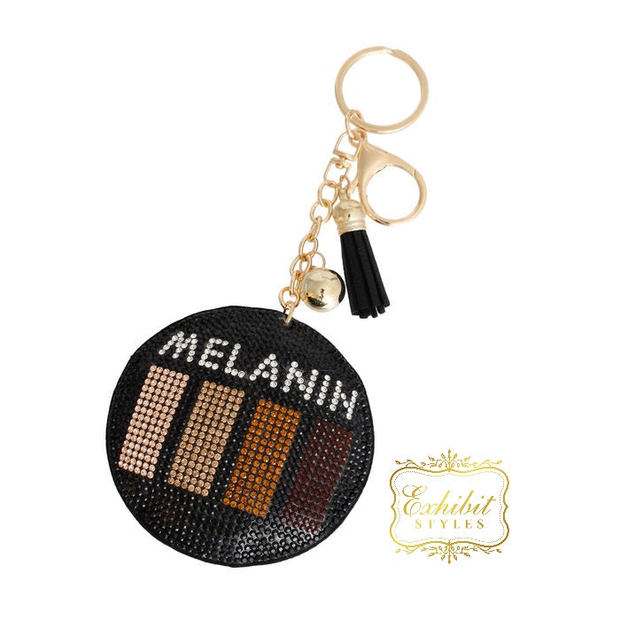 Melanin Rhinestone Keychain