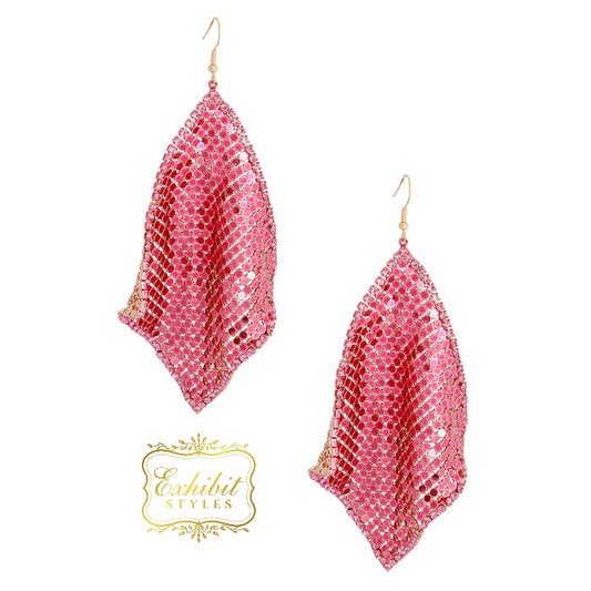 Mesh Dangle Earrings