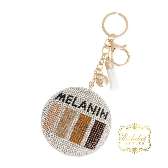 Melanin Rhinestone Keychain