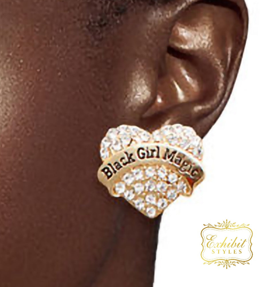 Black Girl Magic Stud Earrings