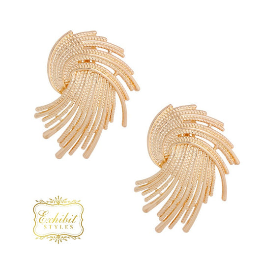 Rope Design Clip-On Earrings