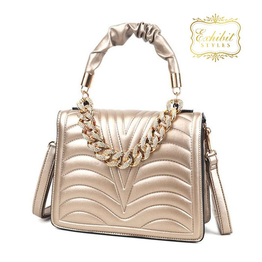 Chain Satchel Handbag