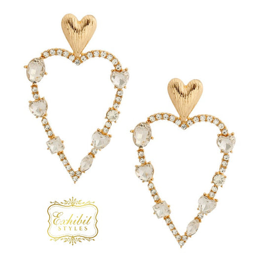 Heart Drop Earrings