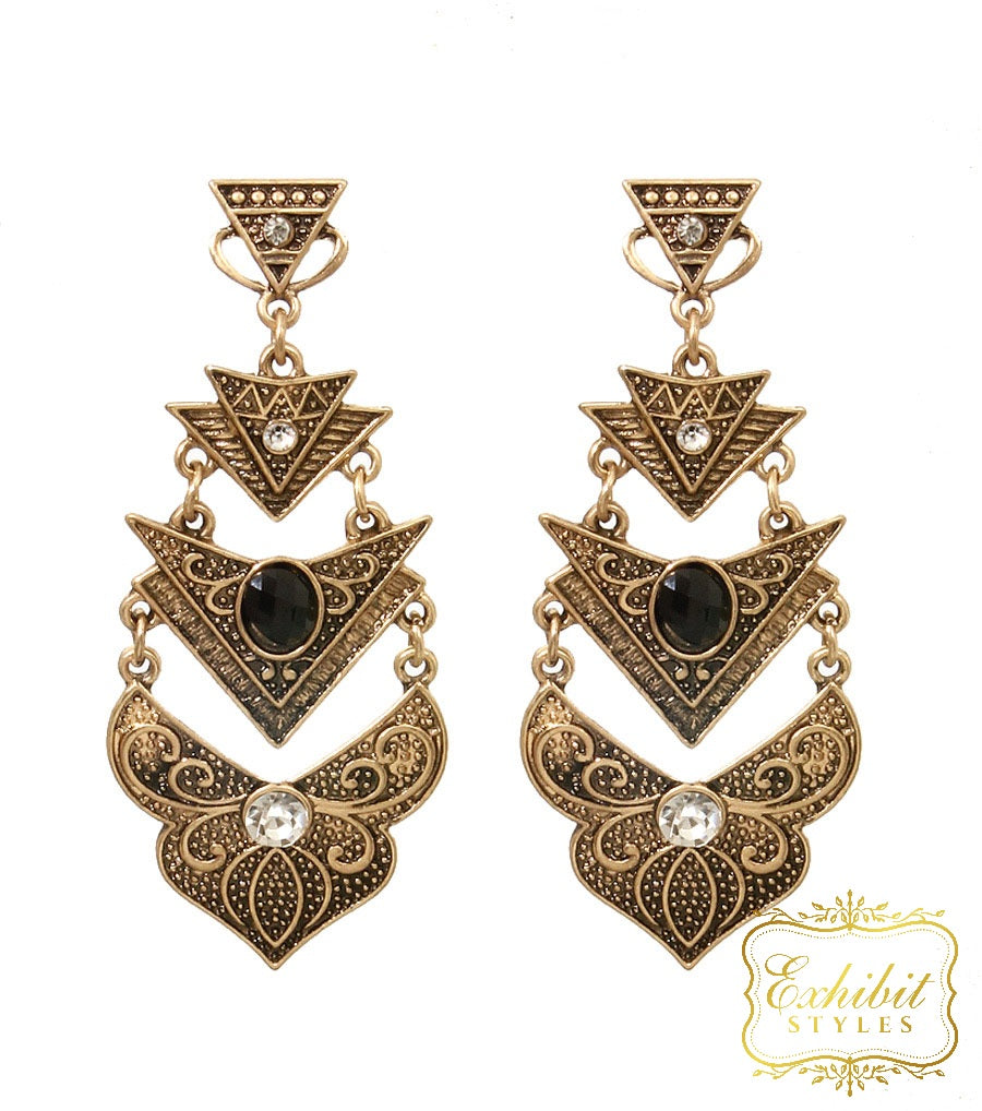 Vintage Inspired Drop Earrings