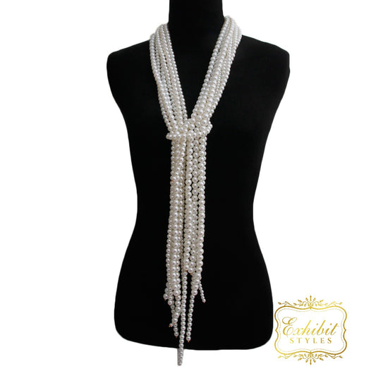 Pearl Scarf Necklace